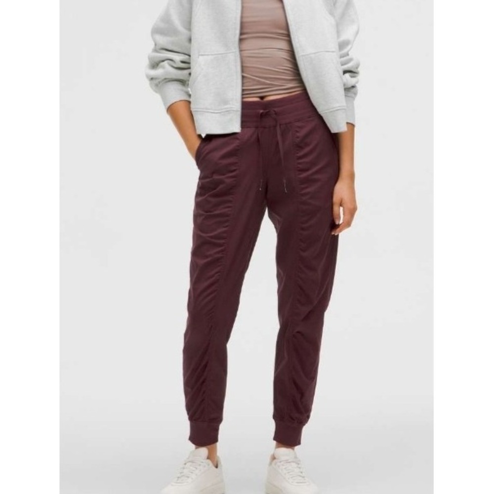 Lululemon Dance Studio Mid Rise Jogger Full Length In Garnet maroon Size 6